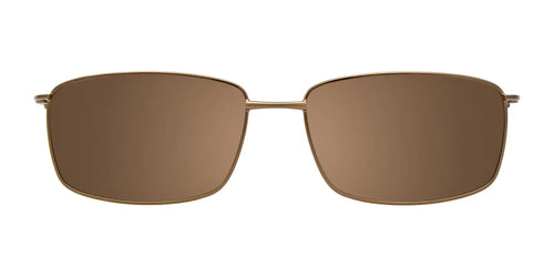 Cargo C5502 Eyeglasses with Clip-on Sunglasses / Size 55 / Satin Light Brown