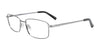 Cargo C5502 Eyeglasses with Clip-on Sunglasses | Size 55 / Satin Steel
