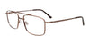 Cargo C5503 Eyeglasses with Clip-on Sunglasses | Size 56 / Matt Light Brown