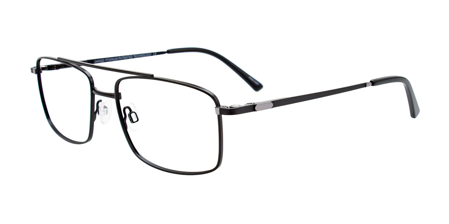 Cargo C5503 Eyeglasses with Clip-on Sunglasses Matt Black