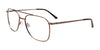 Cargo C5504 Eyeglasses with Clip-on Sunglasses | Size 57 / Matt Light Brown