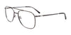 Cargo C5504 Eyeglasses with Clip-on Sunglasses | Size 57 / Matt Dark Grey