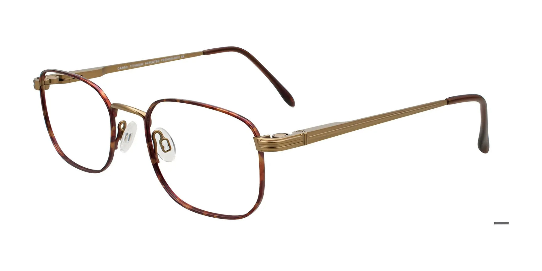 Cargo C5506 Eyeglasses with Clip-on Sunglasses Tortoise & Gold