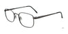 Cargo C5506 Eyeglasses with Clip-on Sunglasses | Size 52 / Dark Steel