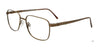 Cargo C5507 Eyeglasses with Clip-on Sunglasses | Size 55 / Brown