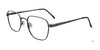 Cargo C5508 Eyeglasses with Clip-on Sunglasses | Size 51 / Dark Steel