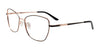 Cargo C5510 Eyeglasses with Clip-on Sunglasses | Size 53 / Black & Rose Gold