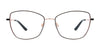 Cargo C5510 Eyeglasses with Clip-on Sunglasses | Size 53 / Blue & Rose Gold