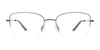 Cargo C5511 Eyeglasses with Clip-on Sunglasses | Size 51 / Steel