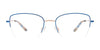 Cargo C5511 Eyeglasses with Clip-on Sunglasses | Size 51 / Steel