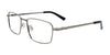 Cargo C5512 Eyeglasses with Clip-on Sunglasses | Size 53 / Steel Matt & Shiny