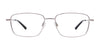 Cargo C5514 Eyeglasses with Clip-on Sunglasses | Size 55 / Shiny Black & Steel