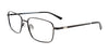 Cargo C5514 Eyeglasses with Clip-on Sunglasses | Size 55 / Shiny Black & Steel