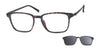 Casino Eyewear BRIAR Eyeglasses with Sun Clip | Size 53 / Matte Tortoise