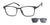 Casino Eyewear BRIAR Eyeglasses with Sun Clip | Size 53 / Matte Tortoise