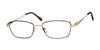 Casino Eyewear CB1129 Eyeglasses | Size 55 / Gold Tea