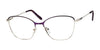 Casino Eyewear CB1142 Eyeglasses | Size 56 / Plum/Silver
