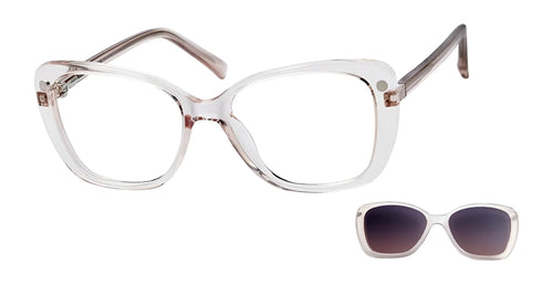 Casino Eyewear NADIA Eyeglasses with Sun Clip / Size 52 / Mint