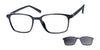 Casino Eyewear ROWEN Eyeglasses with Sun Clip | Size 52 / Navy