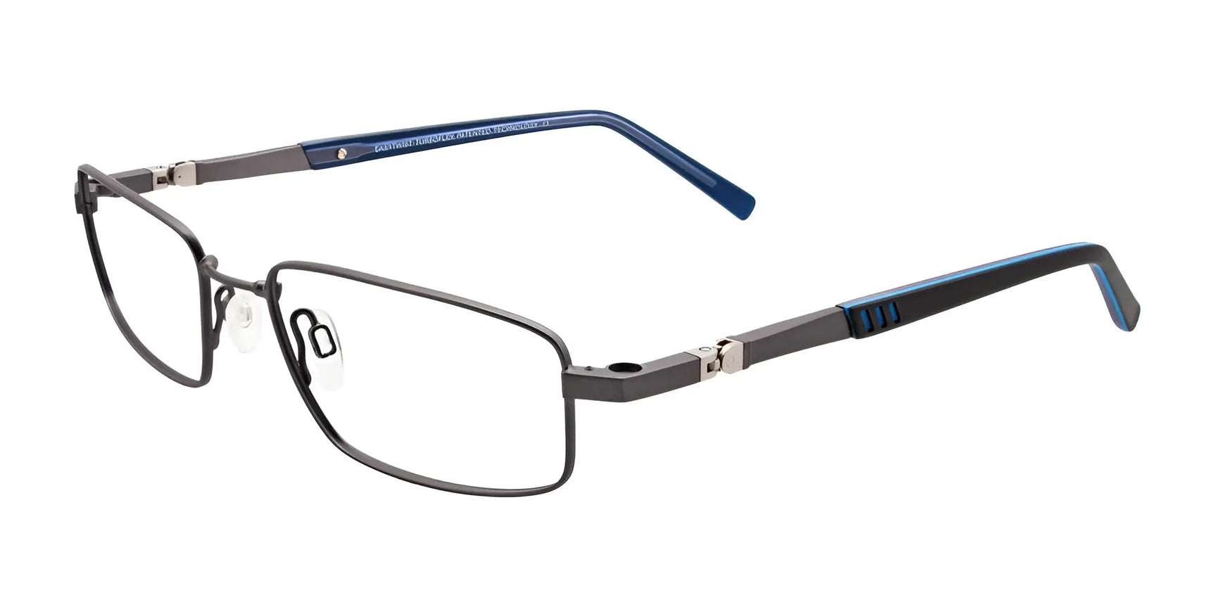 Clip & Twist CT227 Eyeglasses with Clip-on Sunglasses Matt Grey