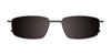 Clip & Twist CT227 Eyeglasses with Clip-on Sunglasses | Size 52 / Matt Black