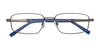 Clip & Twist CT227 Eyeglasses with Clip-on Sunglasses | Size 52 / Matt Black