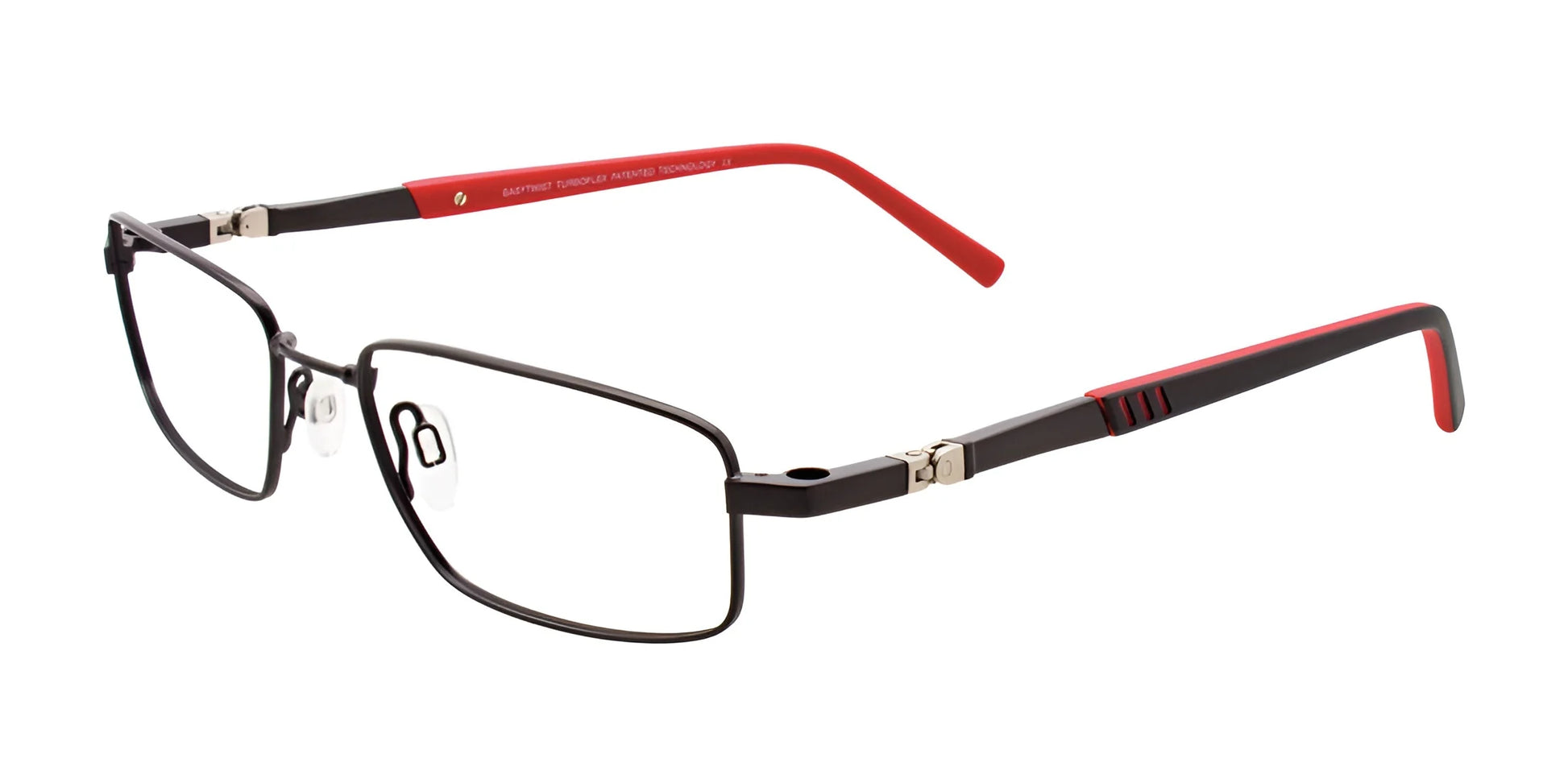 Clip & Twist CT227 Eyeglasses with Clip-on Sunglasses Matt Black