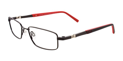 Clip & Twist CT227 Eyeglasses with Clip-on Sunglasses Matt Black