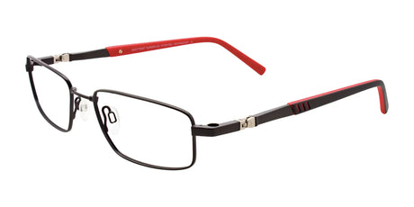 Clip & Twist CT227 Eyeglasses with Clip-on Sunglasses Matt Black