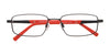 Clip & Twist CT227 Eyeglasses with Clip-on Sunglasses | Size 52 / Matt Black