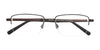 Clip & Twist CT233 Eyeglasses with Clip-on Sunglasses | Size 52 / Satin Dark Brown