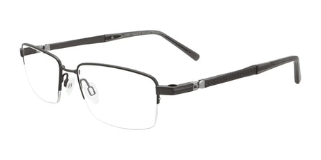 Clip & Twist CT233 Eyeglasses with Clip-on Sunglasses Matt Dark Grey