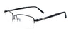 Clip & Twist CT233 Eyeglasses with Clip-on Sunglasses | Size 52 / Satin Black