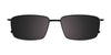 Clip & Twist CT233 Eyeglasses with Clip-on Sunglasses | Size 52 / Satin Dark Brown