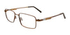 Clip & Twist CT236 Eyeglasses with Clip-on Sunglasses | Size 52 / Matt Brown