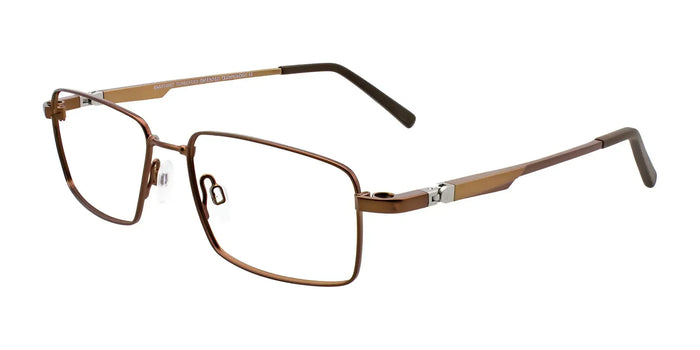 Clip & Twist CT236 Eyeglasses with Clip-on Sunglasses | Size 52 / Matt Brown