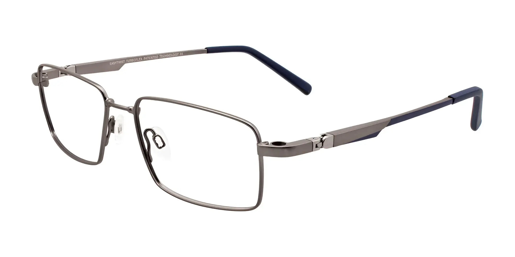 Clip & Twist CT236 Eyeglasses with Clip-on Sunglasses Matt Grey