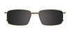 Clip & Twist CT236 Eyeglasses with Clip-on Sunglasses | Size 52 / Clip Only (Color №060)