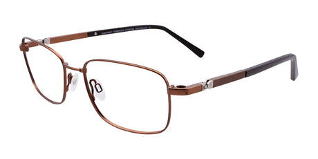 Clip & Twist CT237 Eyeglasses with Clip-on Sunglasses Matt Bronze / Blueclip