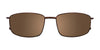 Clip & Twist CT238 Eyeglasses with Clip-on Sunglasses | Size 55 / Matt Bronze