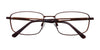 Clip & Twist CT238 Eyeglasses with Clip-on Sunglasses | Size 55 / Matt Bronze