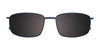 Clip & Twist CT238 Eyeglasses with Clip-on Sunglasses | Size 55 / Matt Bronze