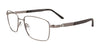 Clip & Twist CT247 Eyeglasses with Clip-on Sunglasses | Size 53 / Satin Steel