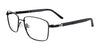 Clip & Twist CT247 Eyeglasses with Clip-on Sunglasses | Size 53 / Satin Black