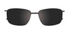 Clip & Twist CT247 Eyeglasses with Clip-on Sunglasses | Size 53 / Satin Dark Brown