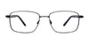 Clip & Twist CT247 Eyeglasses with Clip-on Sunglasses | Size 53 / Satin Dark Brown