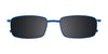 Clip & Twist CT248 Eyeglasses with Clip-on Sunglasses | Size 49 / Matt Blue