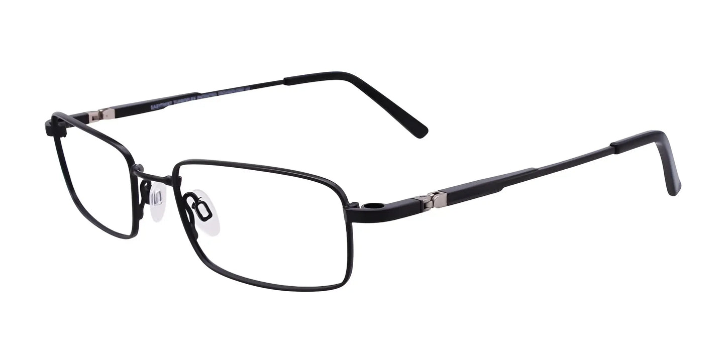 Clip & Twist CT248 Eyeglasses with Clip-on Sunglasses Satin Black