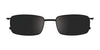 Clip & Twist CT248 Eyeglasses with Clip-on Sunglasses | Size 49 / Matt Blue