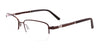 Clip & Twist CT255 Eyeglasses with Clip-on Sunglasses | Size 53 / Satin Brown